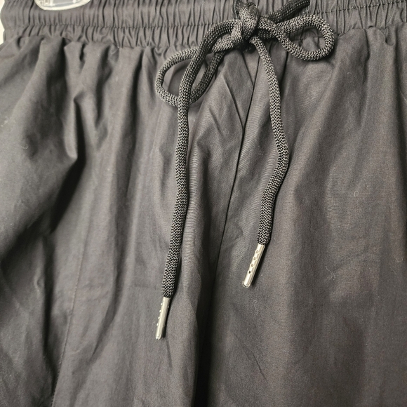 Stylewe Parachute Pants Black Drawstring Leg Waist Pockets S Medium Baggy Box1 - Picture 5 of 13